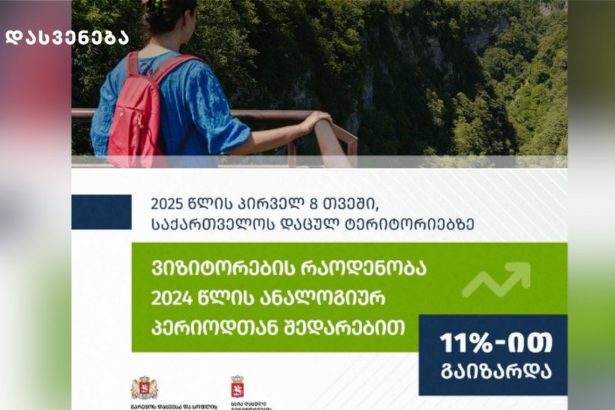 ყველაზე მონახულებადი 5 დაცული ტერიტორიაა: მარტვილის კანიონი, პრომეთეს მღვიმე, სათაფლია, მტირალას ეროვნული პარკი და წალკის კანიონი