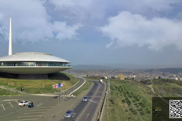 The 112 Emergency and Operative Response Center building in Tbilisi, Georgia.