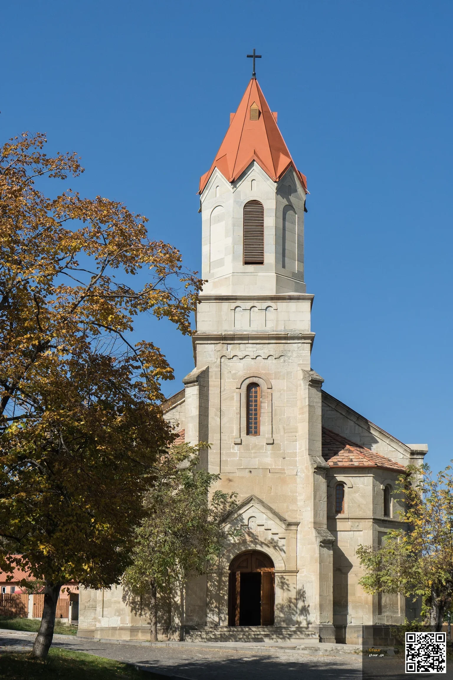 The restored Lutheran church in Asureti, once Elisabethtal, a historic German settler village near Tbilisi.