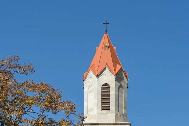 The restored Lutheran church in Asureti, once Elisabethtal, a historic German settler village near Tbilisi.