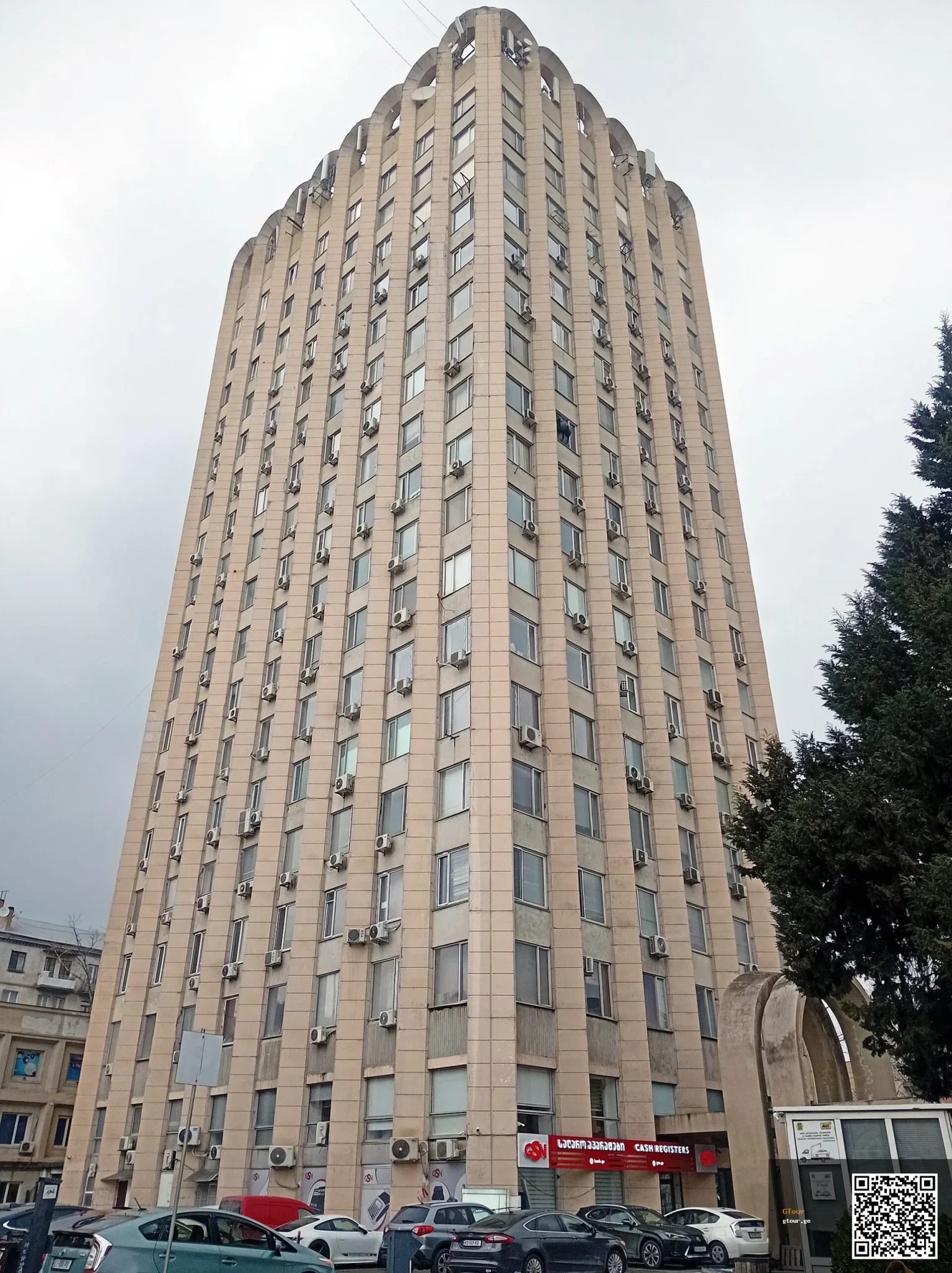 Tbilisi's Telegraph Hotel Opens in Converted Brutalist Building