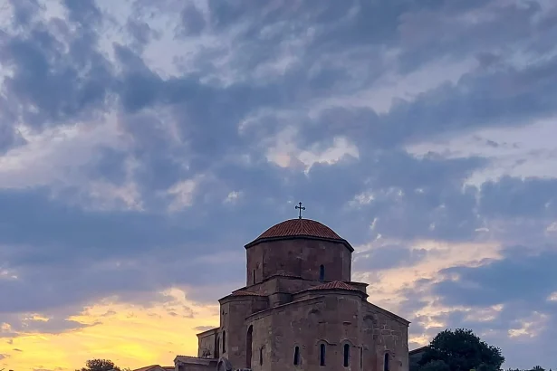 Jvari Monastery near Mtskheta, one of Georgia's iconic historic sites to visit.