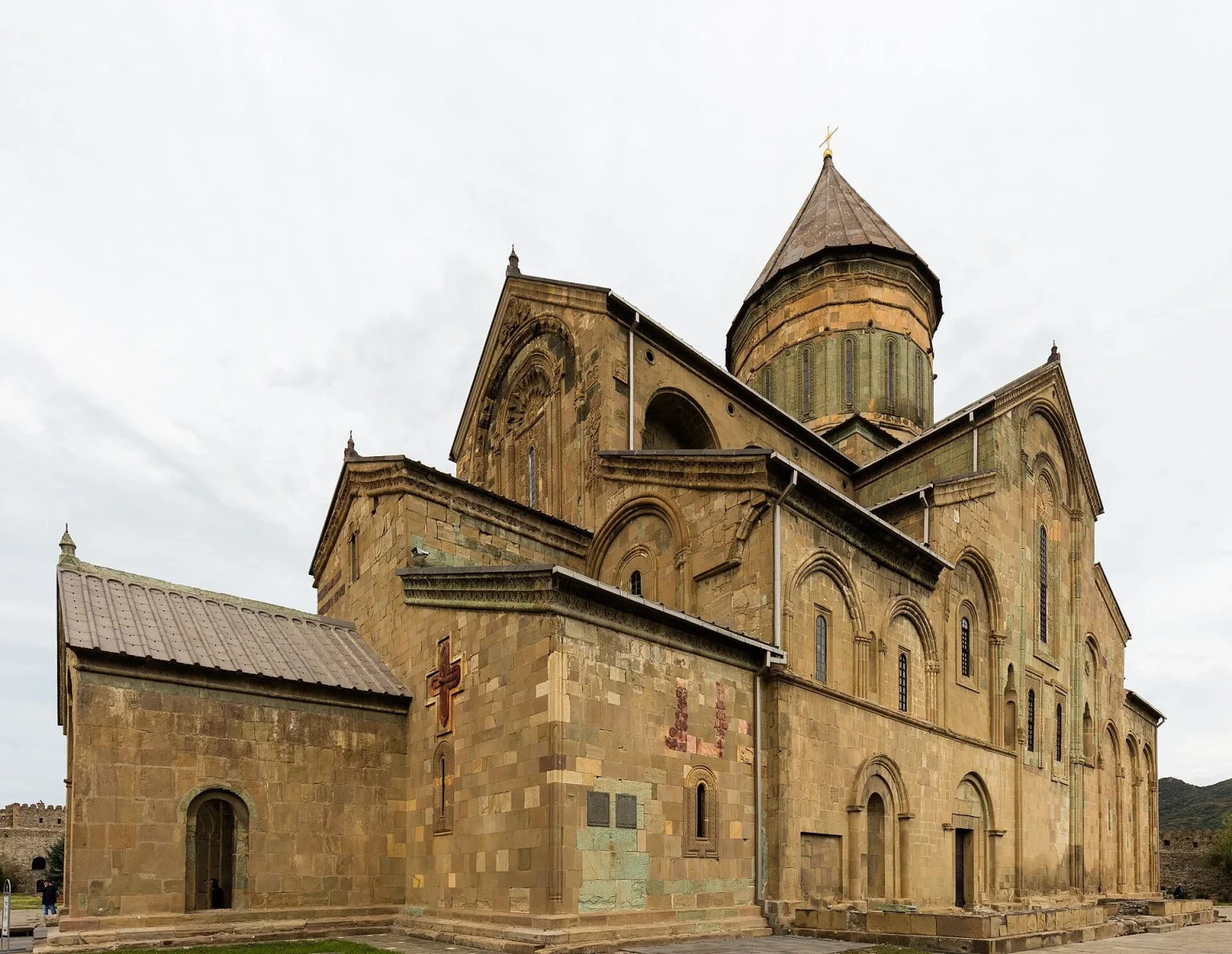 Svetitskhoveli Cathedral in Mtskheta, a major pilgrimage site linked to St George and Giorgoba.