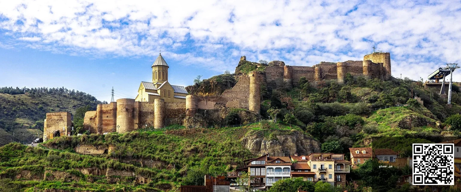 Narikala Fortress overlooks Tbilisi's old town, the country's historic and cultural heart.