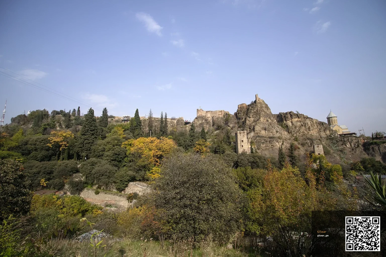 Narikala Fortress overlooking Tbilisi's Old Town, a key landmark for first-time visitors.