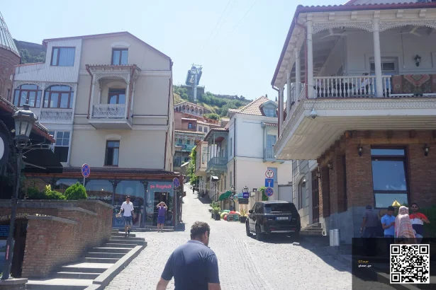 Tbilisi's Old Town streets, where many Belarusian visitors will spend their first days.