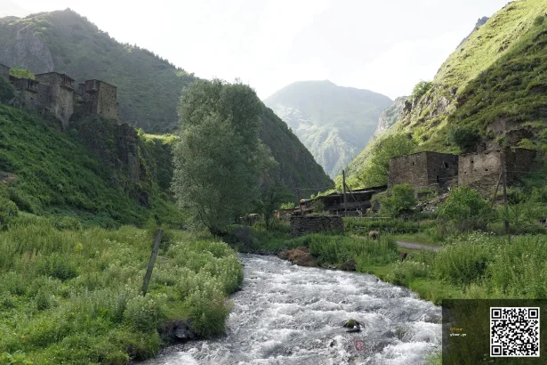 Shatili's medieval mountain fortress is a popular day-trip destination for private tours from Tbilisi.