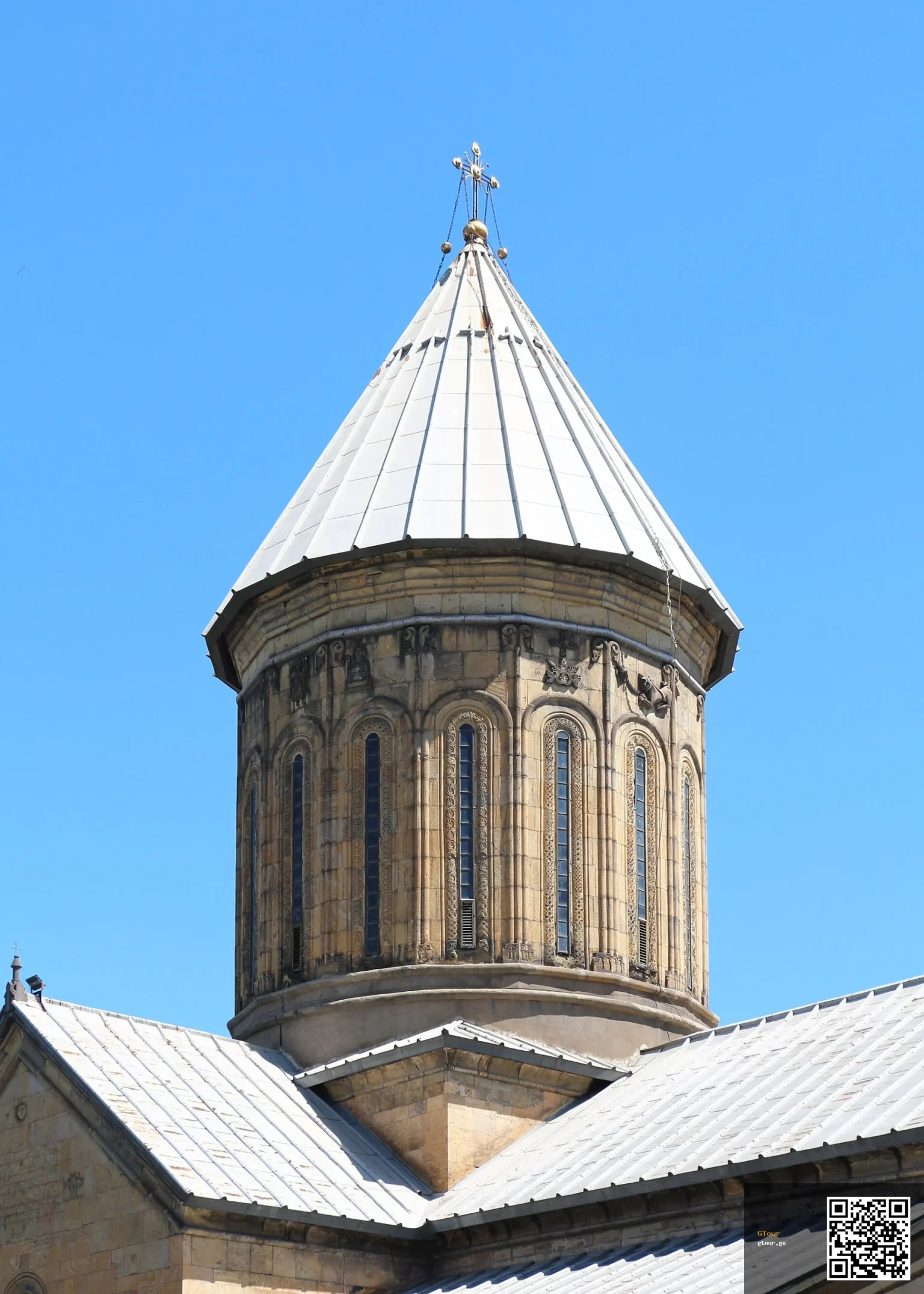 Sioni Cathedral’s dome, a landmark in Tbilisi’s old town worth visiting.