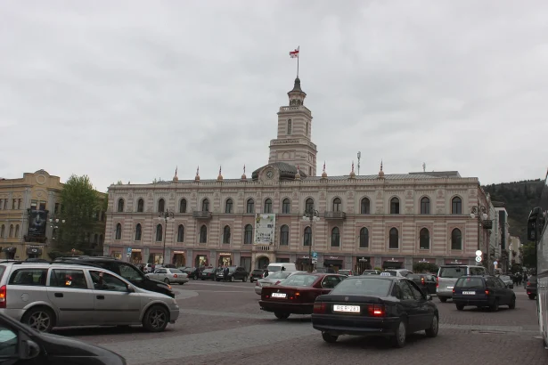 Tbilisi's historic City Hall overlooks Freedom Square in the heart of the capital.