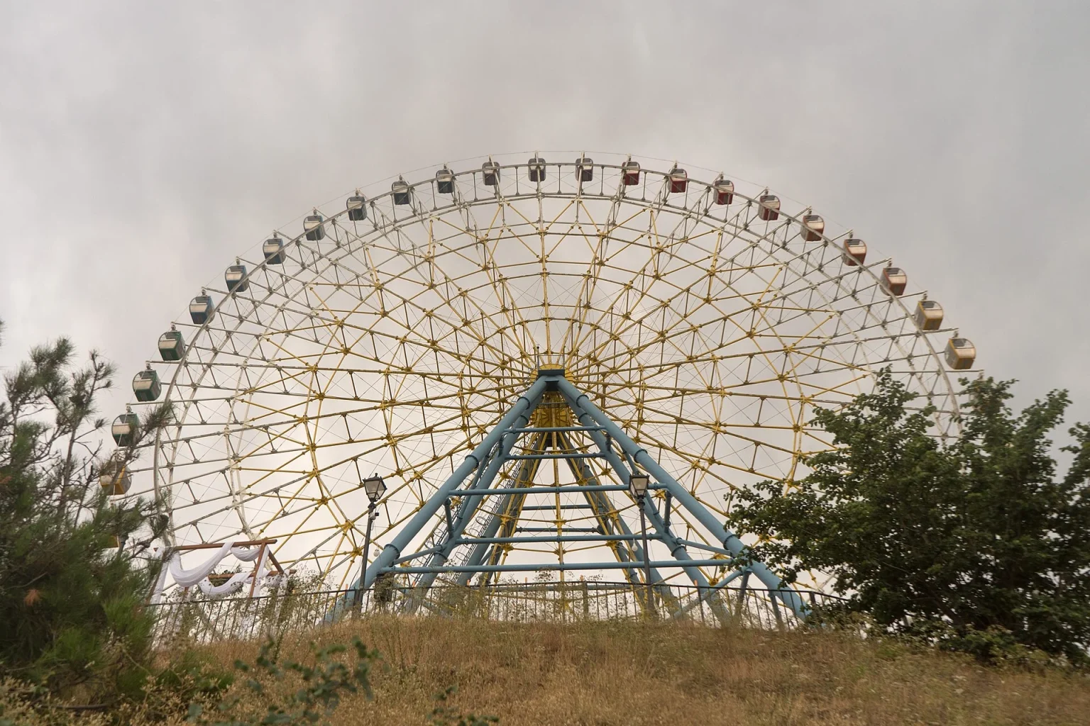 The Ferris wheel at Mtatsminda Park, a favourite ride for families visiting Tbilisi.