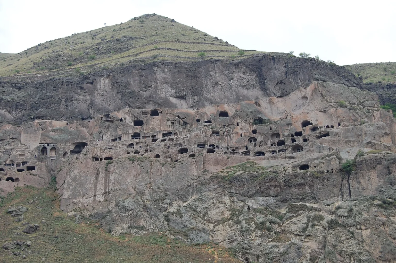 Vardzia, Georgia's famous cave city, a classic day-trip landscape for travellers.