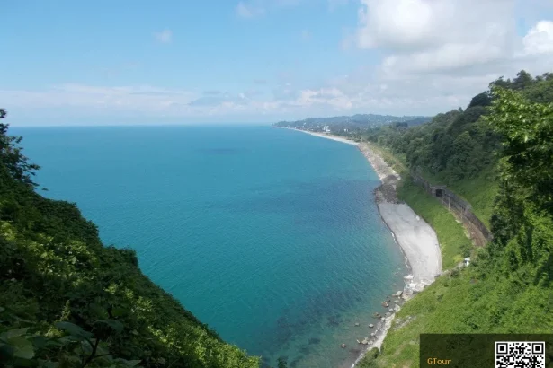 Coastal view near Batumi's Botanical Garden, a popular day-trip destination along the Black Sea.