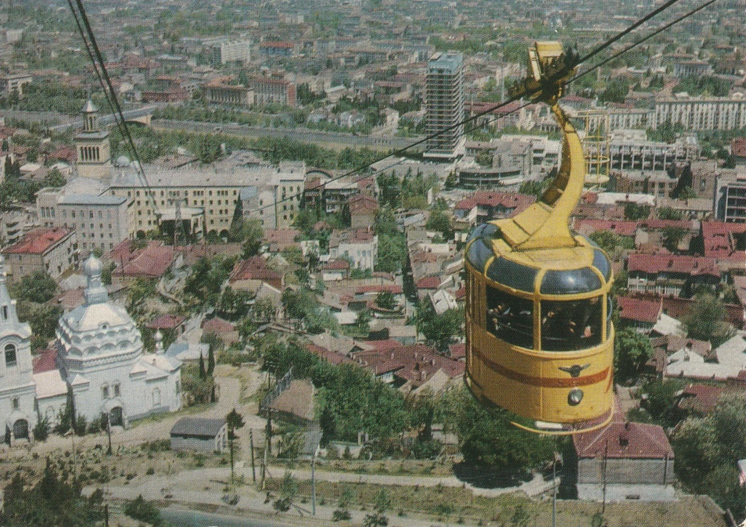 The historic Tbilisi cable car ascends to Mtatsminda Park, one of the city's classic adventure rides.
