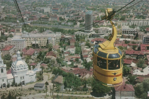 The historic Tbilisi cable car ascends to Mtatsminda Park, one of the city's classic adventure rides.